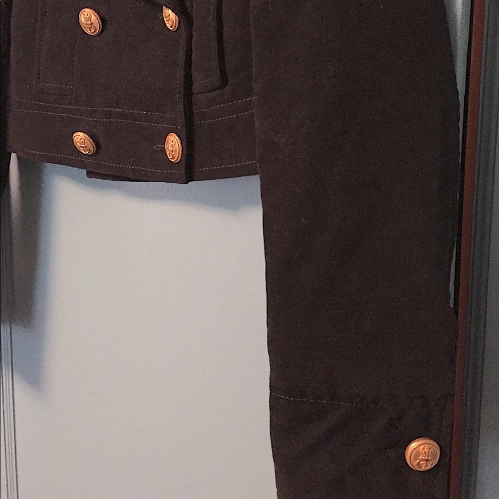 Zara NWOT Black Cropped Velveteen Jacket - Picture 14 of 15